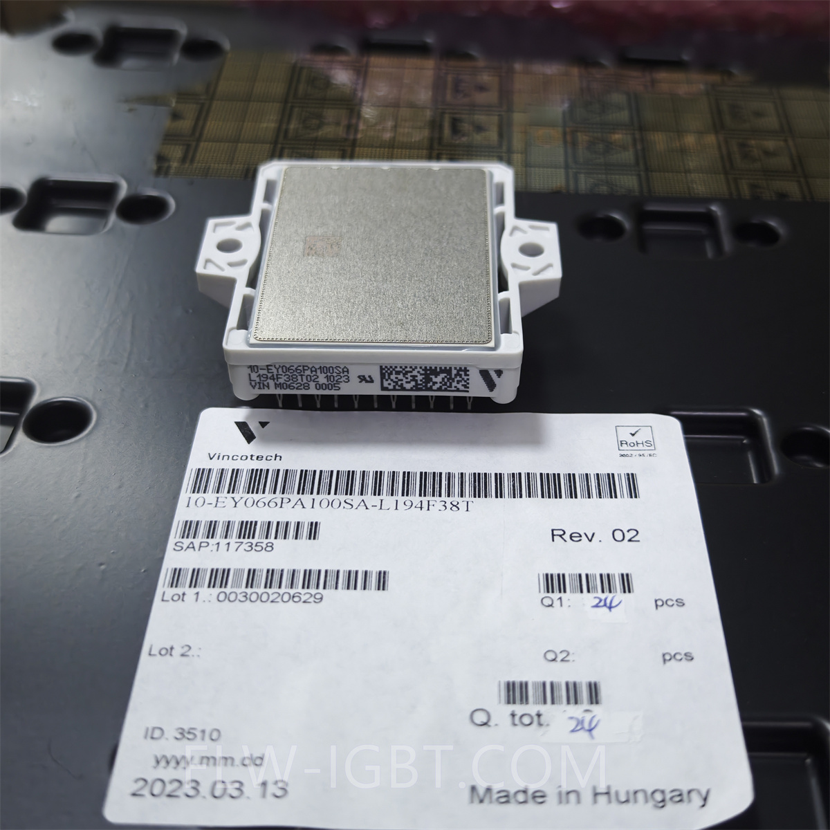 10-EY066PA100SA-L194F38T Vincotech 威科 IGBT 模块 600V100A 10-EY066PA100SA L194F38T02